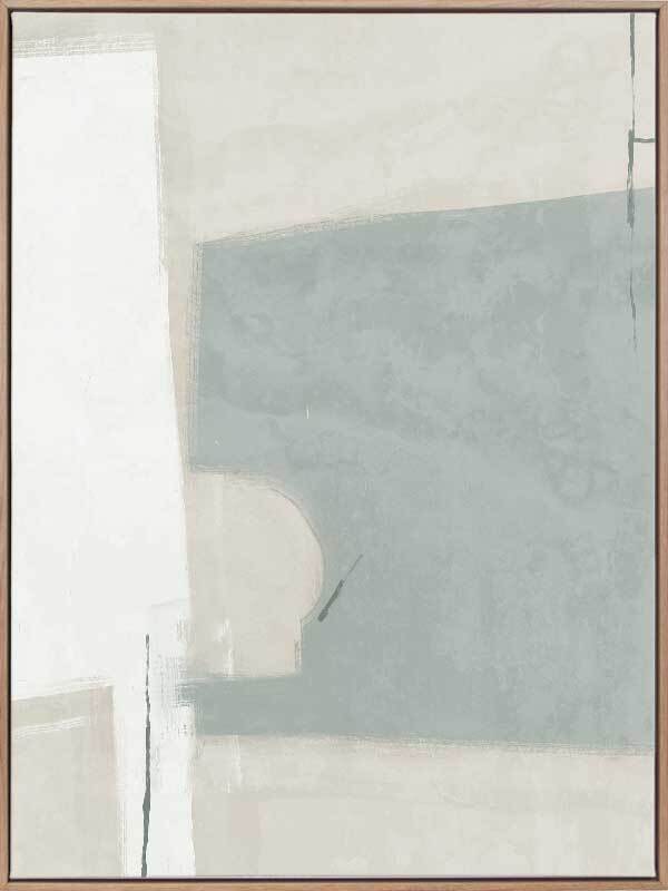 Always a Way Light Teal Canvas Art Print