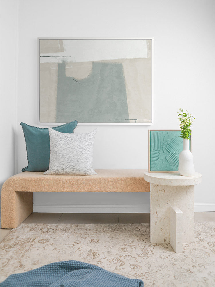 Always a Way Light Teal Canvas Art Print | Lifestyle