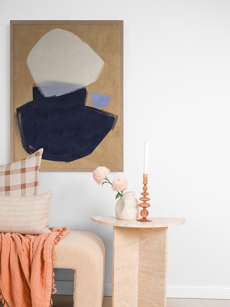 Balanced Navy Framed Art Print | Lifestyle