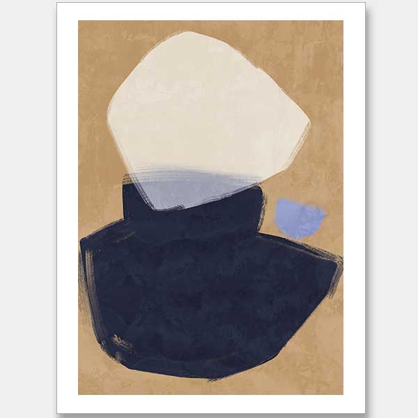 Balanced Navy Unframed Art Print