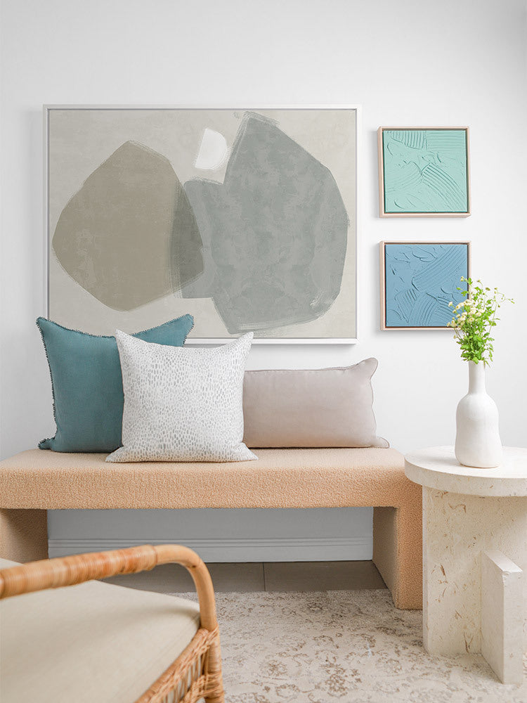 Balanced Grey Canvas Art Print | Lifestyle