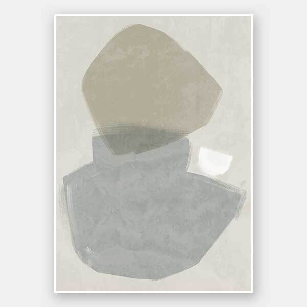 Balanced Grey Unframed Art Print