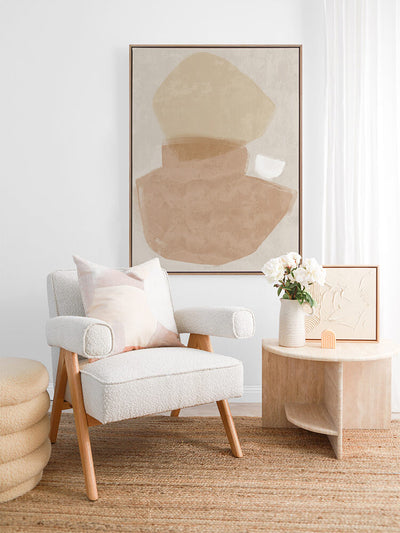 Balanced Blush Canvas Art Print | Lifestyle