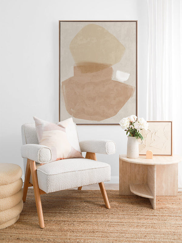 Balanced Blush Canvas Art Print | Lifestyle