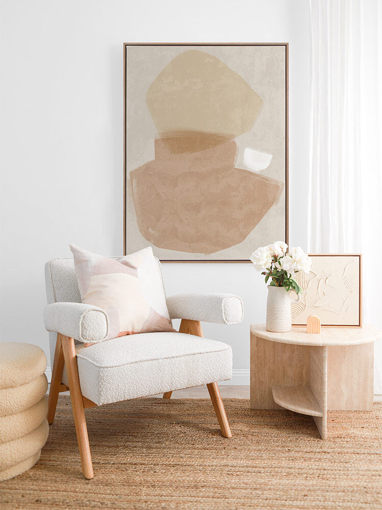 Balanced Blush Canvas Art Print | Lifestyle