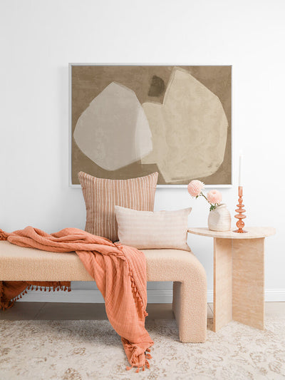 Balanced Brown Canvas Art Print | Lifestyle