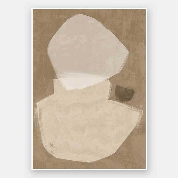 Balanced Brown Unframed Art Print