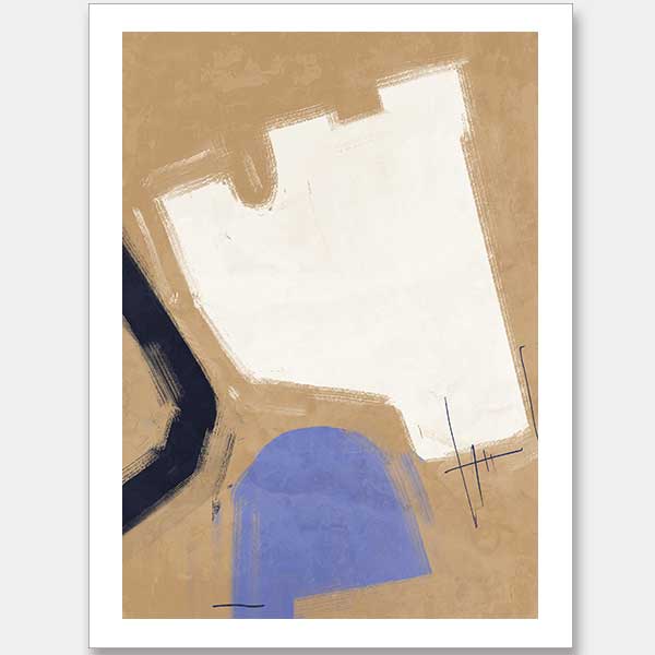 Open-Minded Light Brown Unframed Art Print