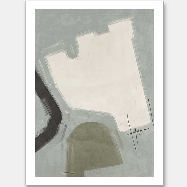 Open-Minded Sage Green Unframed Art Print