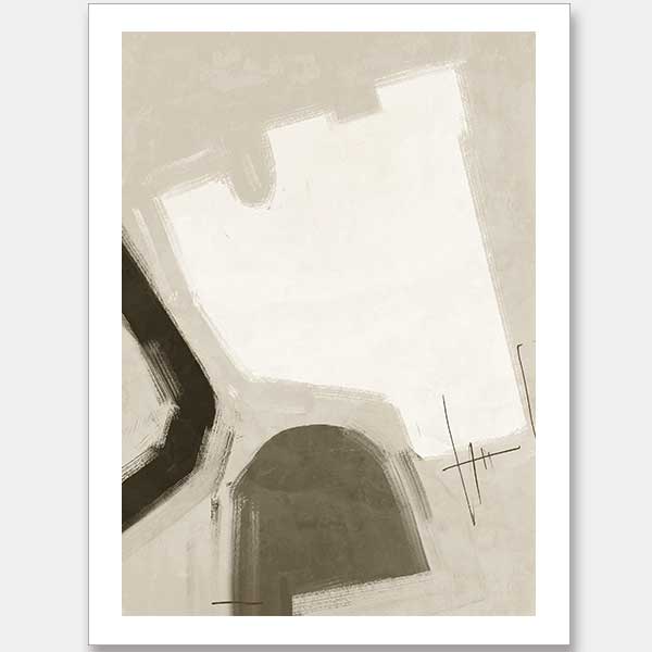 Open-Minded Khaki Green Unframed Art Print