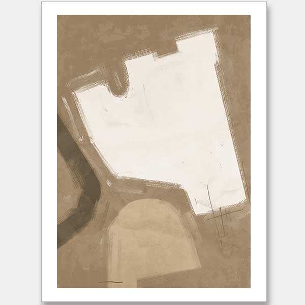 Open-Minded Brown Unframed Art Print