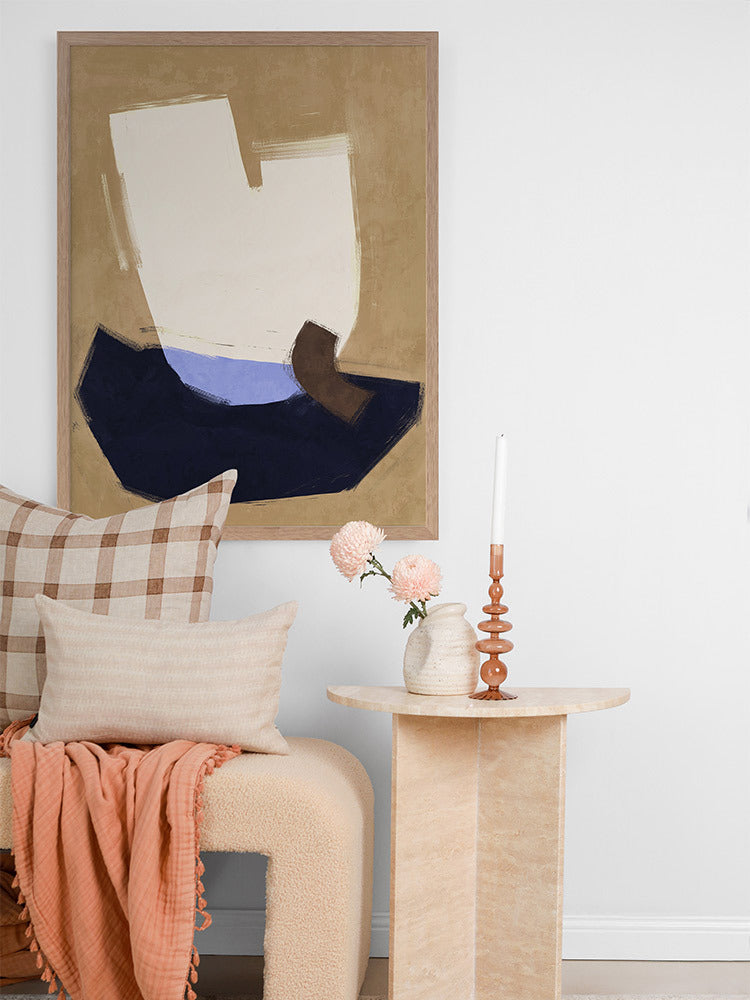 Laid-Back Navy Framed Art Print | Lifestyle