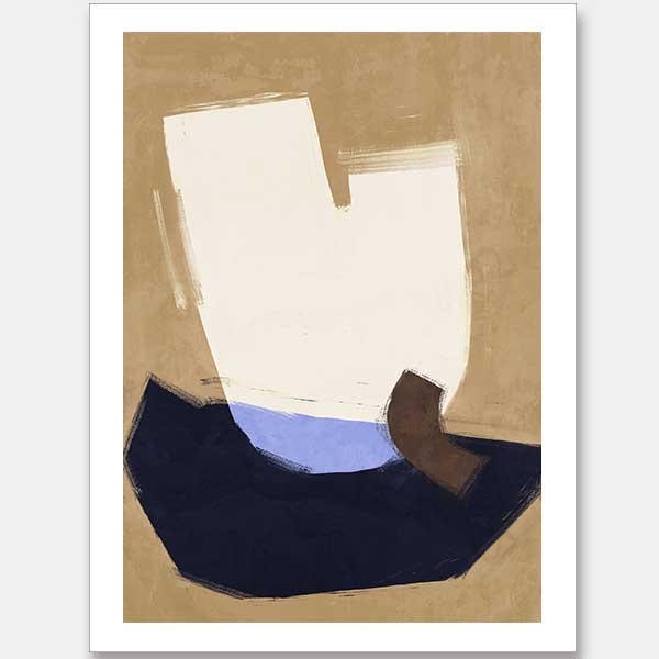 Laid-Back Navy Unframed Art Print