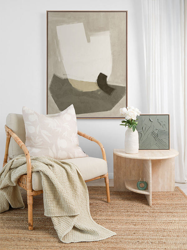 Laid-Back Khaki Green Canvas Art Print | Lifestyle
