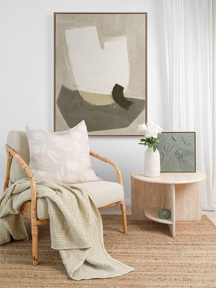 Laid-Back Khaki Green Canvas Art Print | Lifestyle