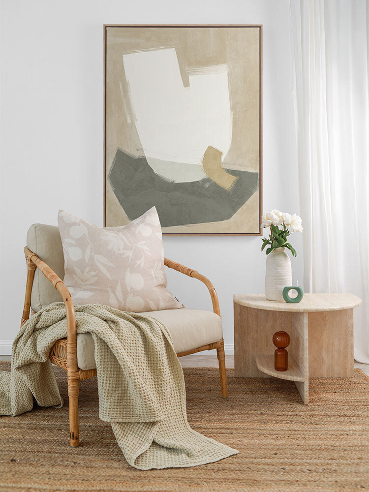 Laid-Back Neutral Canvas Art Print