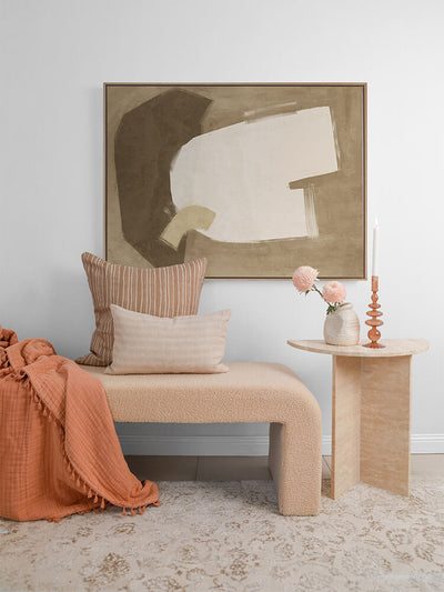 Laid-Back Brown Canvas Art Print | Lifestyle