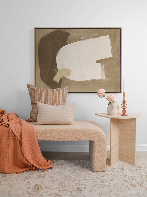 Laid-Back Brown Canvas Art Print | Lifestyle