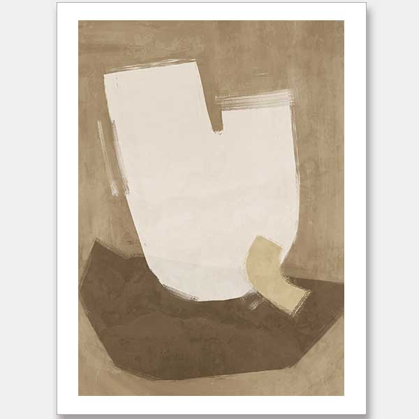 Laid-Back Brown Unframed Art Print