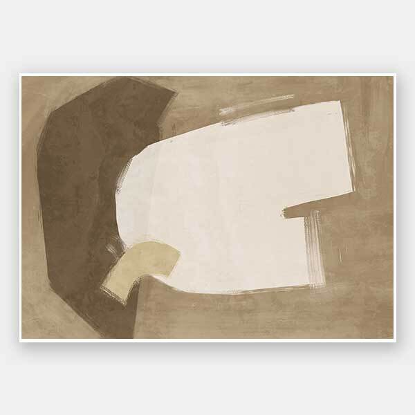 Laid-Back Brown Unframed Art Print