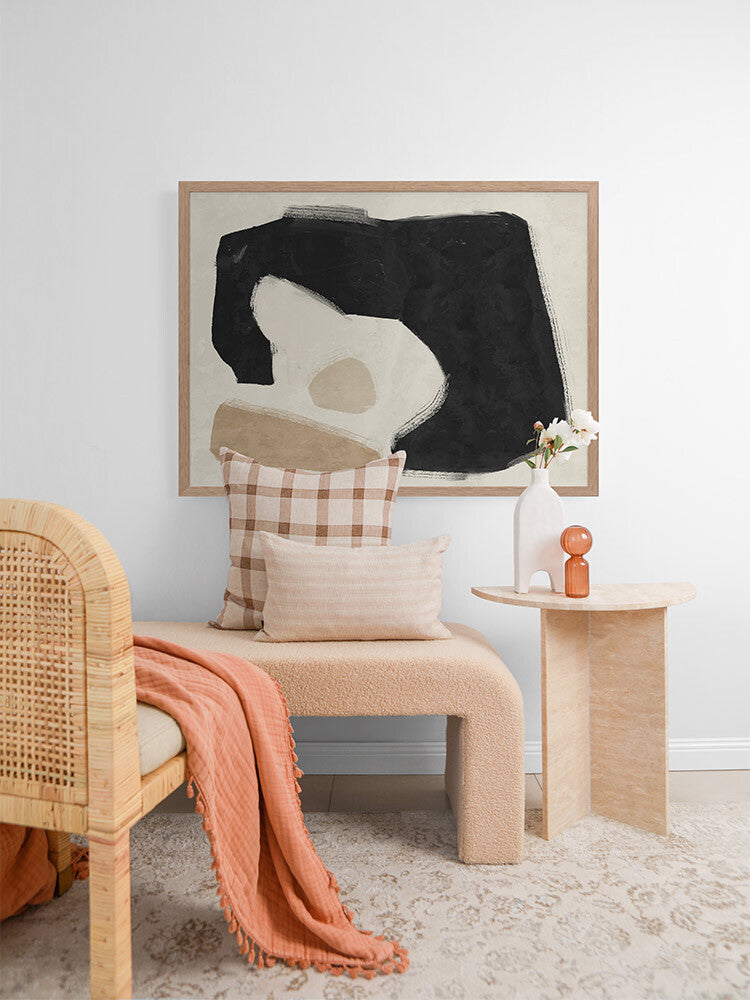 Easy Does It Black Framed Art Print | Lifestyle