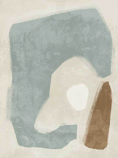 Easy Does It Light Teal Canvas Art Print