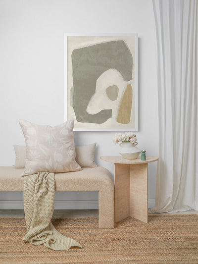 Easy Does It Sage Green Framed Art Print | Lifestyle