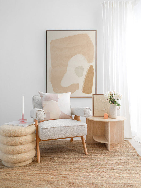 Easy Does It Neutral Canvas Art Print | Lifestyle