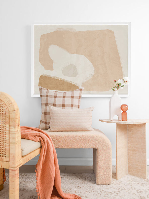 Easy Does It Neutral Framed Art Print | Lifestyle