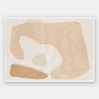 Easy Does It Neutral Unframed Art Print