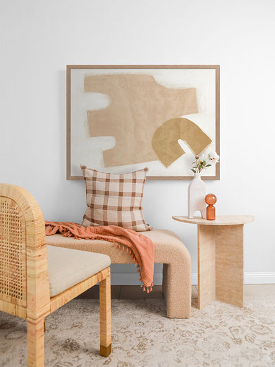 Amity Neutral  Framed Art Print | Lifestyle