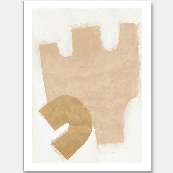 Amity Neutral  Unframed Art Print