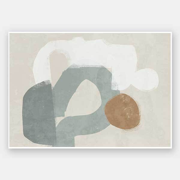 At Ease Light Teal  Unframed Art Print