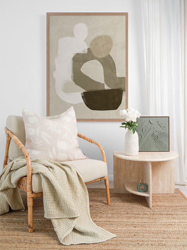 At Ease Dark Brown Framed Art Print | Lifestyle