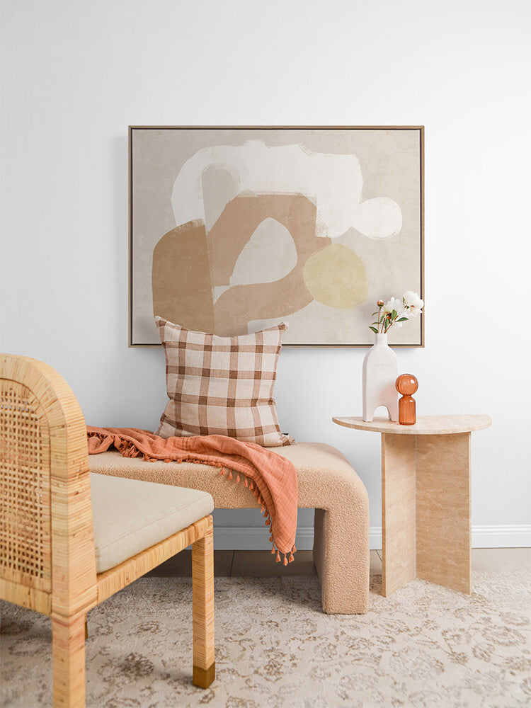At Ease Neutral Canvas Art Print | Lifestyle