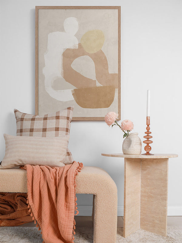 At Ease Neutral Framed Art Print | Lifestyle