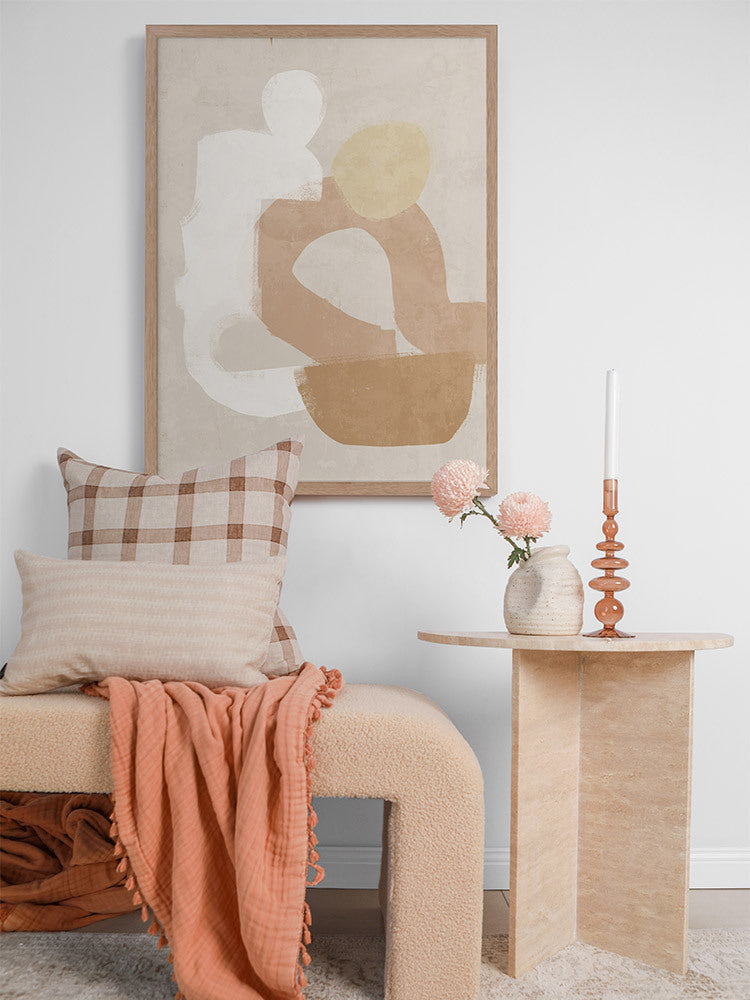 At Ease Neutral Framed Art Print | Lifestyle