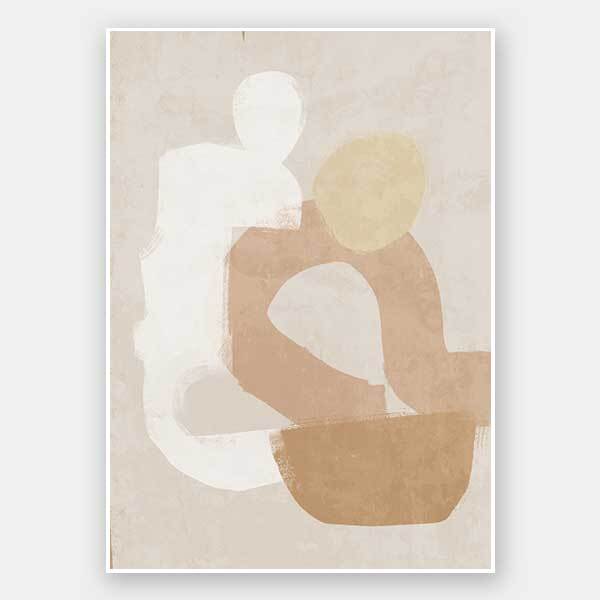 At Ease Neutral Unframed Art Print