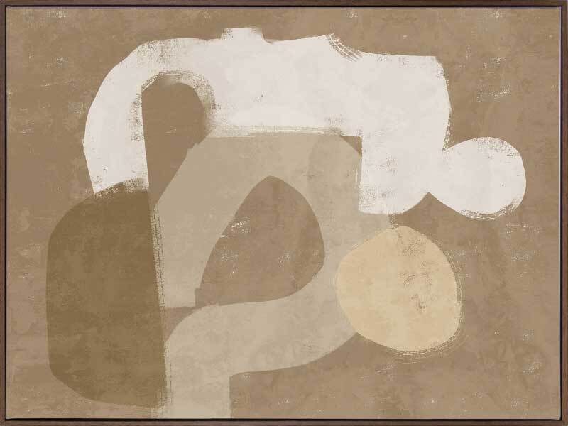 At Ease Brown Canvas Art Print