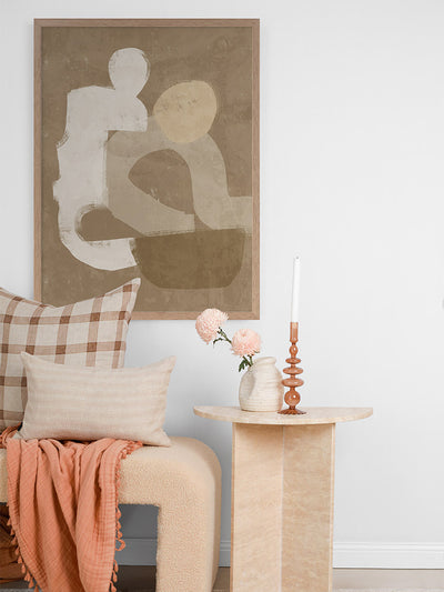 At Ease Brown Framed Art Print | Lifestyle