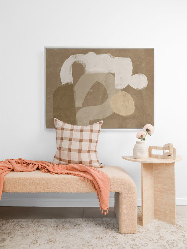 At Ease Brown Canvas Art Print | Lifestyle