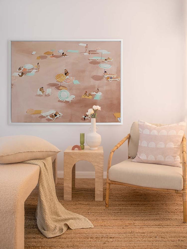 Under The Sun Warm Brown Canvas Art Print | Lifestyle