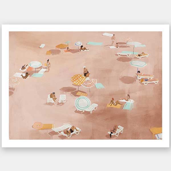 Under The Sun Warm Brown Unframed Art Print