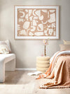 Embracing Asymmetry Neutral I Framed Art Print | Lifestyle