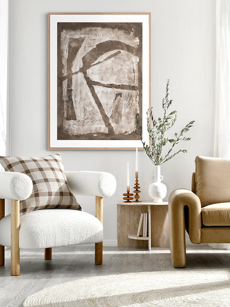 The Strength of Natural Beauty Brown III Framed Art Print | Lifestyle