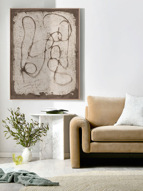 The Dignity of Time Brown I Canvas Art Print  | Lifestyle