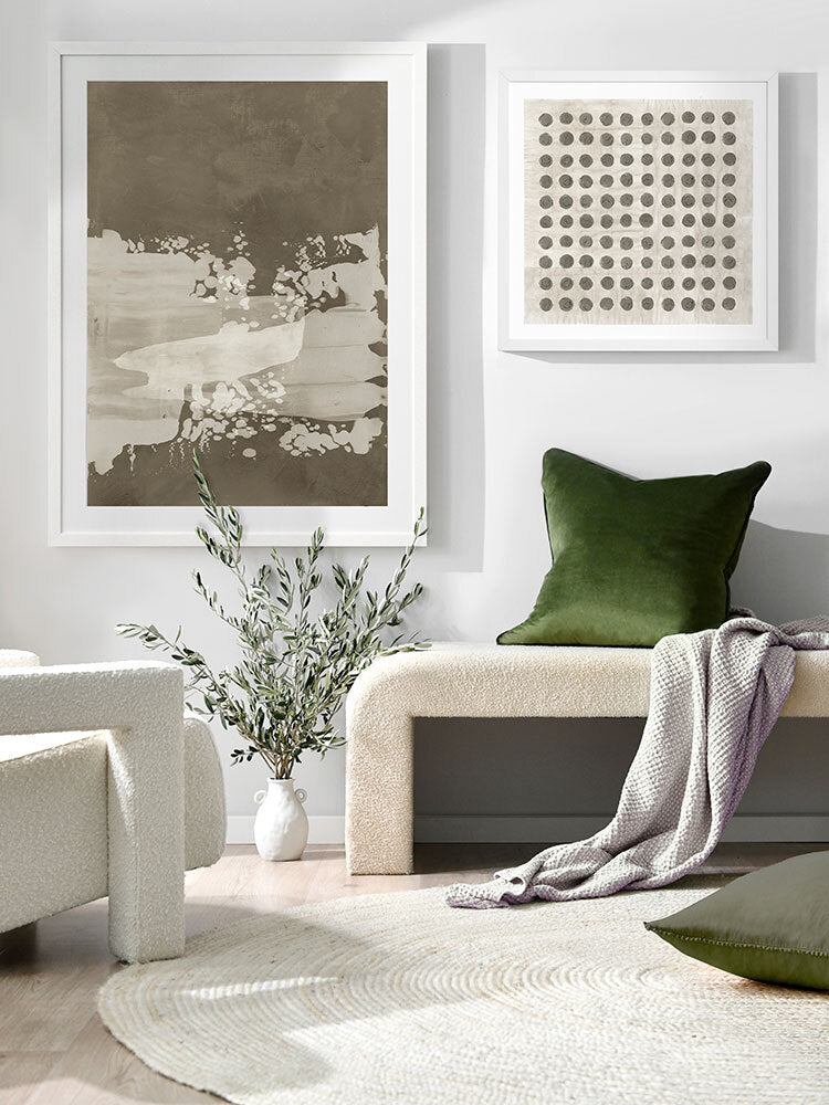 The Simplicity of Functionality Khaki Green II Framed Art Print | Lifestyle