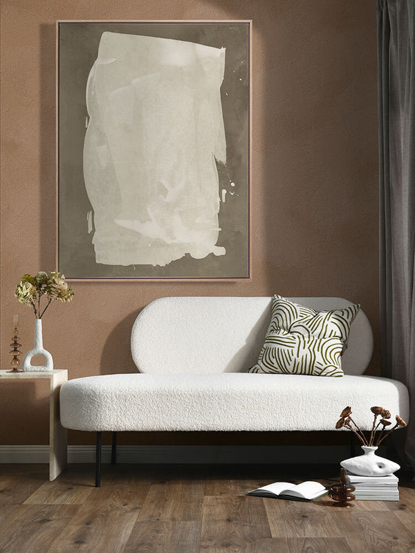 The Poetry of the Imperfect Khaki Green I Canvas Art Print  | Lifestyle