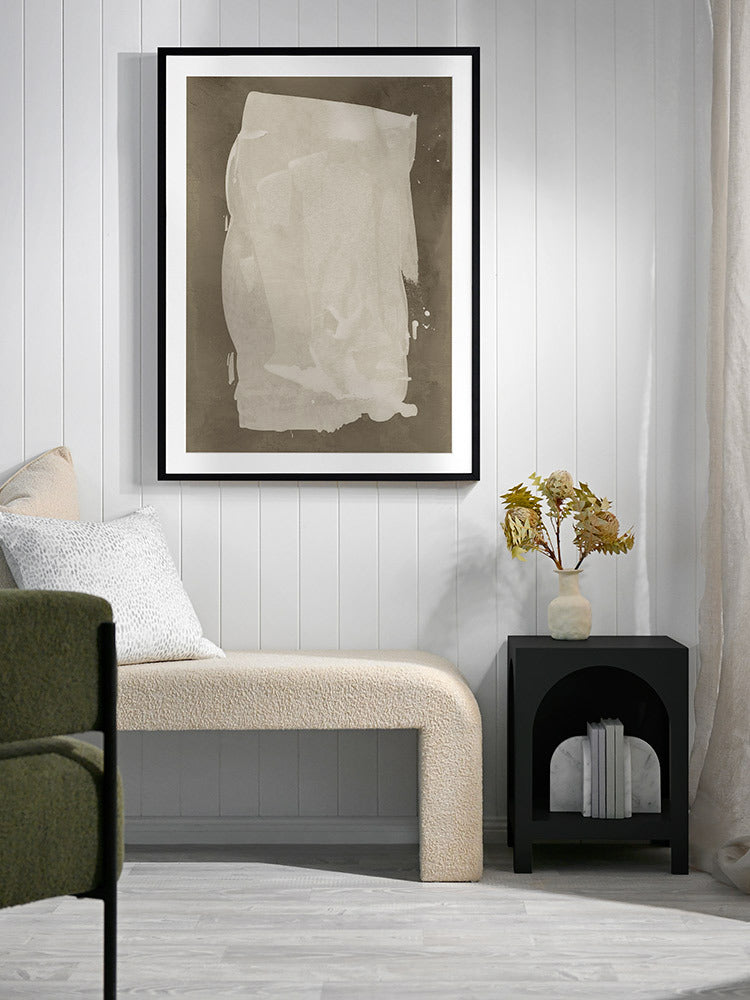 The Poetry of the Imperfect Khaki Green I Framed Art Print