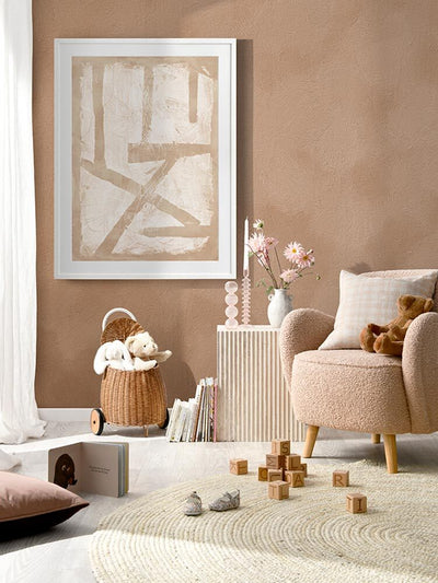 The Strength of Natural Beauty Beige II Framed Art Print | Lifestyle